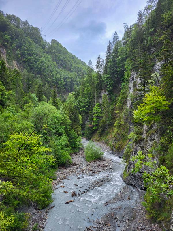 Taminaschlucht @ Bad Ragaz, Zwitserland Taminaschlucht @ Bad Ragaz, Zwitserland